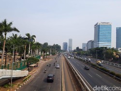 Pagi Ini Tak Ada Pengalihan Arus di Jl Gatsu arah Slipi, Lalin Lancar