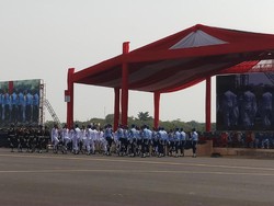 Panglima TNI Pantau Geladi Bersih HUT ke-74 TNI