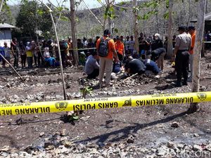 Kerangka Manusia di Kebun Jati Gegerkan Warga