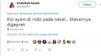Cuitan Kocak Asal Usul Nama Masakan Ayam yang Bikin Geleng Kepala