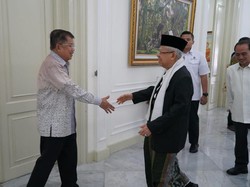 Maruf Amin ke Istana Wapres, Salat Jumat-Makan Bareng JK