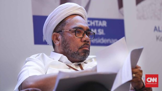 Ali Mochtar Ngabalin menyampaikan nomenklatur kementerian kabinet baru akan diumumkan sore ini. (