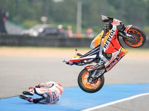 Data Kecelakaan Marquez di MotoGP Thailand Cukup Mengerikan