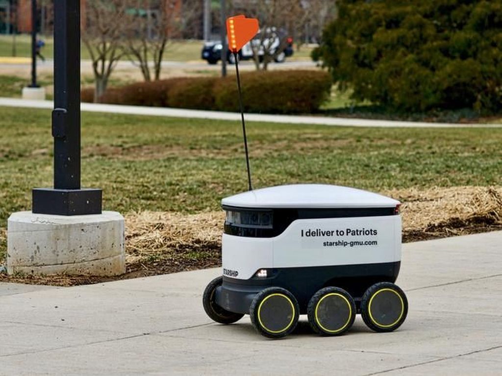 Kepopuleran Robot Pengantar Makanan di AS Kepopuleran Robot Pengantar Makanan di AS