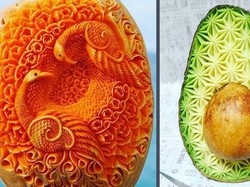 Keren! Di Tangan Seniman Jepang Ini, Buah Jadi Karya Seni Indah