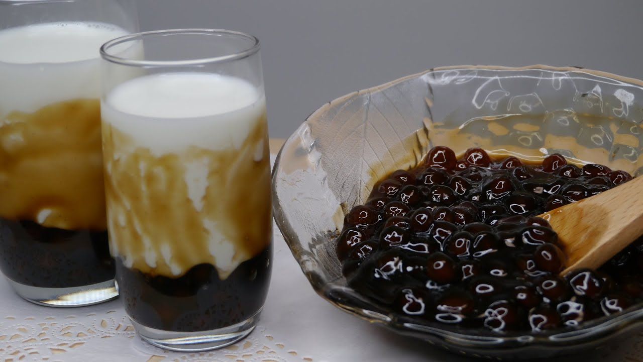 Resep Minuman Kekinian  Brown Sugar Boba Milk Tea Manis 