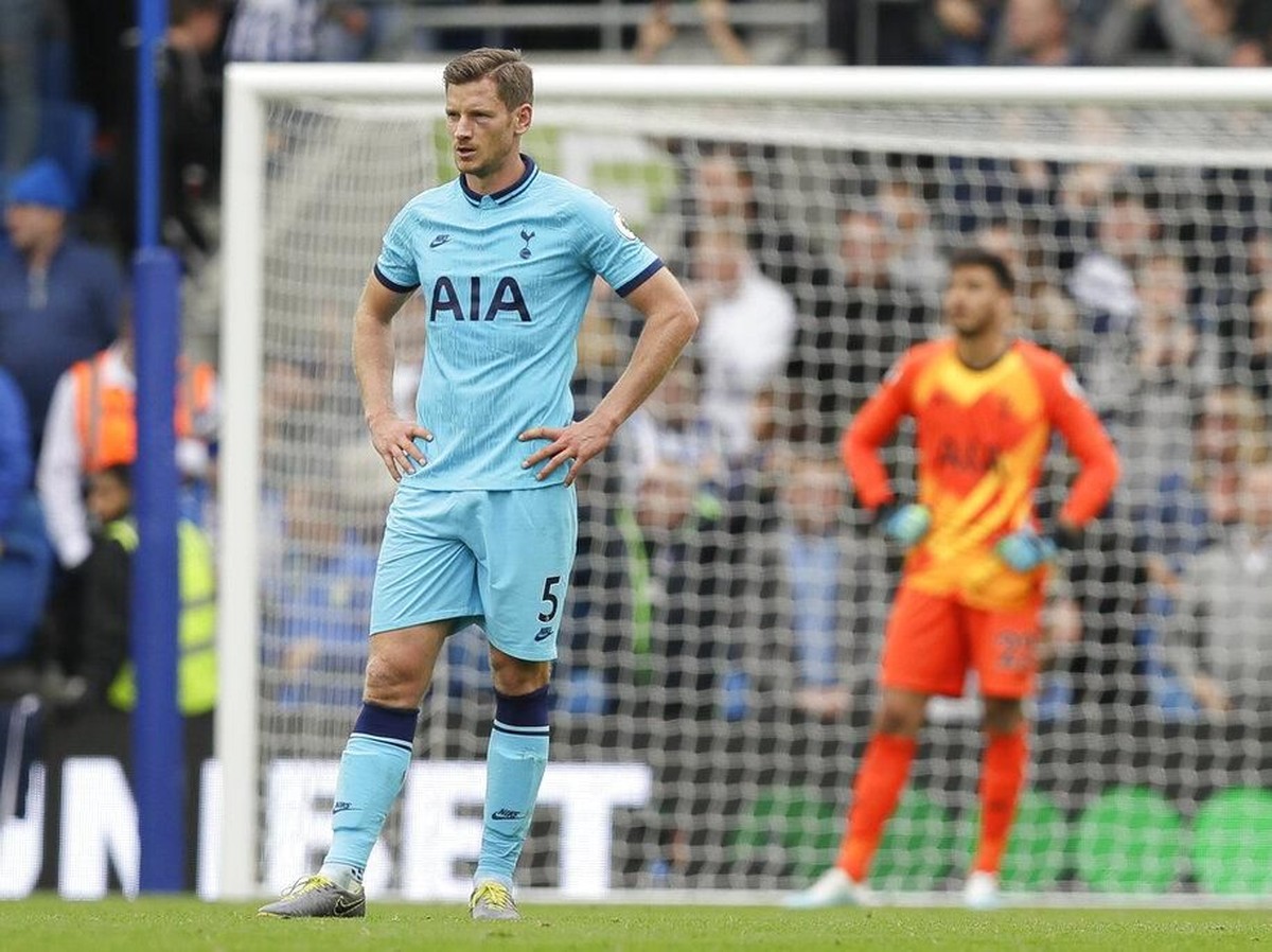 Tottenham Hotspur kalah 0-3 dari Brighton & Hove Albion di pekan kedelapan Liga Inggris 2019/2020. (Foto: Kirsty Wigglesworth/AP Photo)