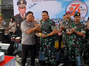 Polda Metro Jaya Ikut Rayakan HUT ke-74 TNI