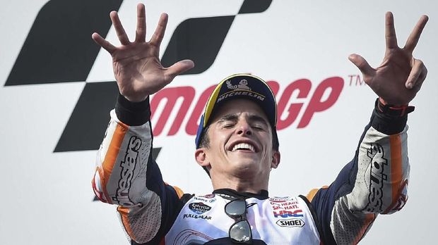 Marc Marquez sudah mengunci gelar juara dunia lewat kemenangan di MotoGP Thailand.