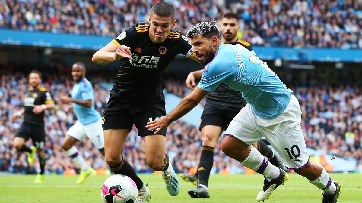 Manchester City vs Wolverhampton Wanderers masih 0-0 di babak pertama (Foto: Alex Livesey/Getty Images)