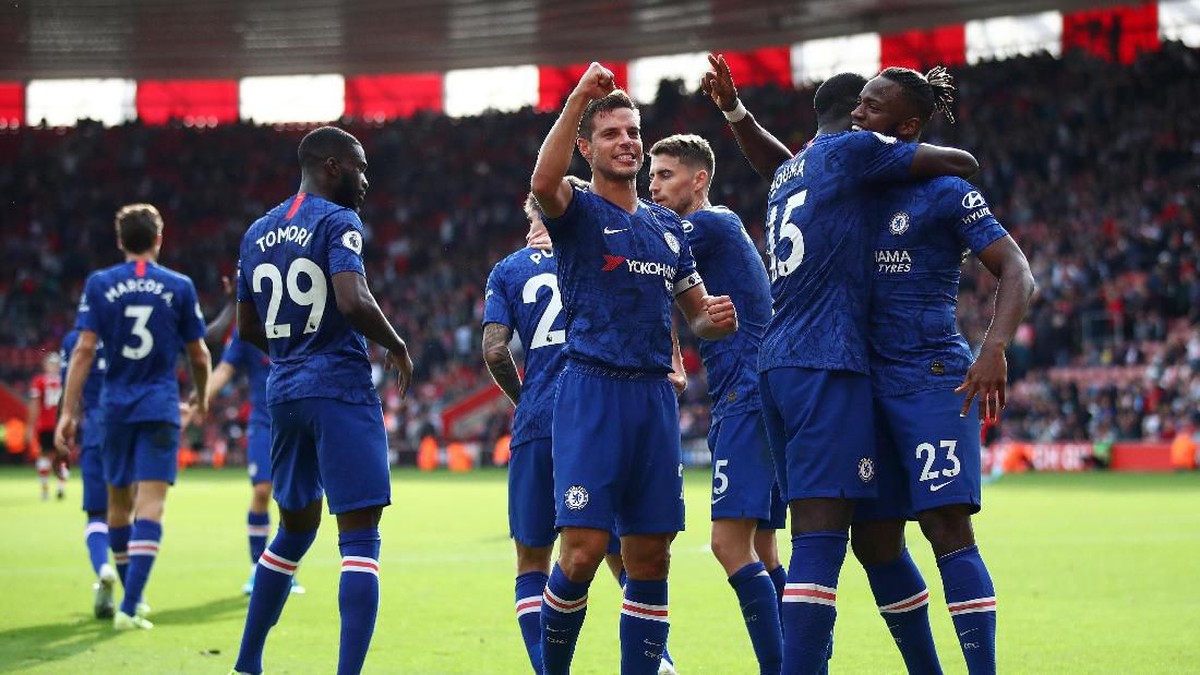 Chelsea membawa pulang kemenangan 4-1 dari lawatan ke Southampton dalam lanjutan Liga Inggris (Julian Finney/Getty Images)