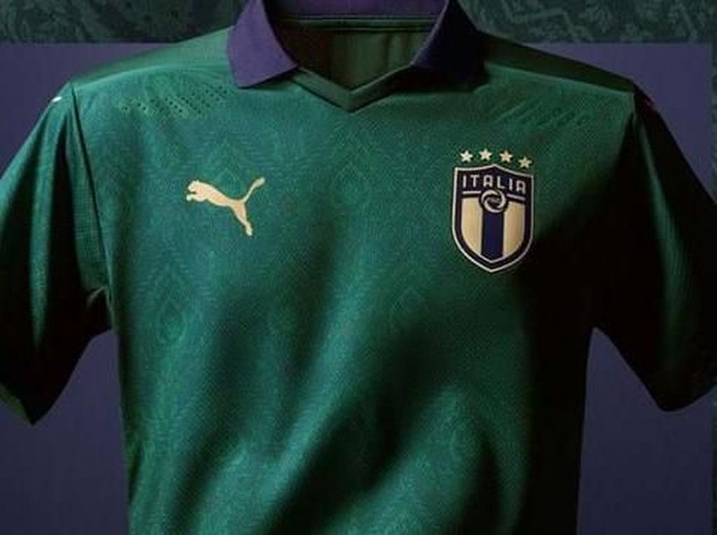 Identik Biru, Italia Malah Rilis Jersey Hijau Identik Biru, Italia Malah Rilis Jersey Hijau