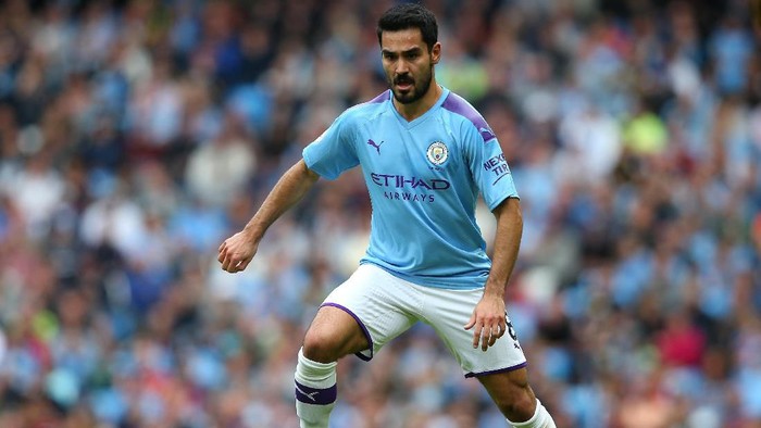 MANCHESTER, ENGLAND - OCTOBER 06:  lkay Gundogan of Manchester City during the Premier League match between Manchester City and Wolverhampton Wanderers at Etihad Stadium on October 06, 2019 in Manchester, United Kingdom. (Photo by Alex Livesey/Getty Images)