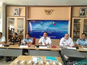 Penumpang Bawa Sabu Senilai Rp 5 M Ditangkap di Bandara Yogya Penumpang Bawa Sabu Senilai Rp 5 M Ditangkap di Bandara Yogya