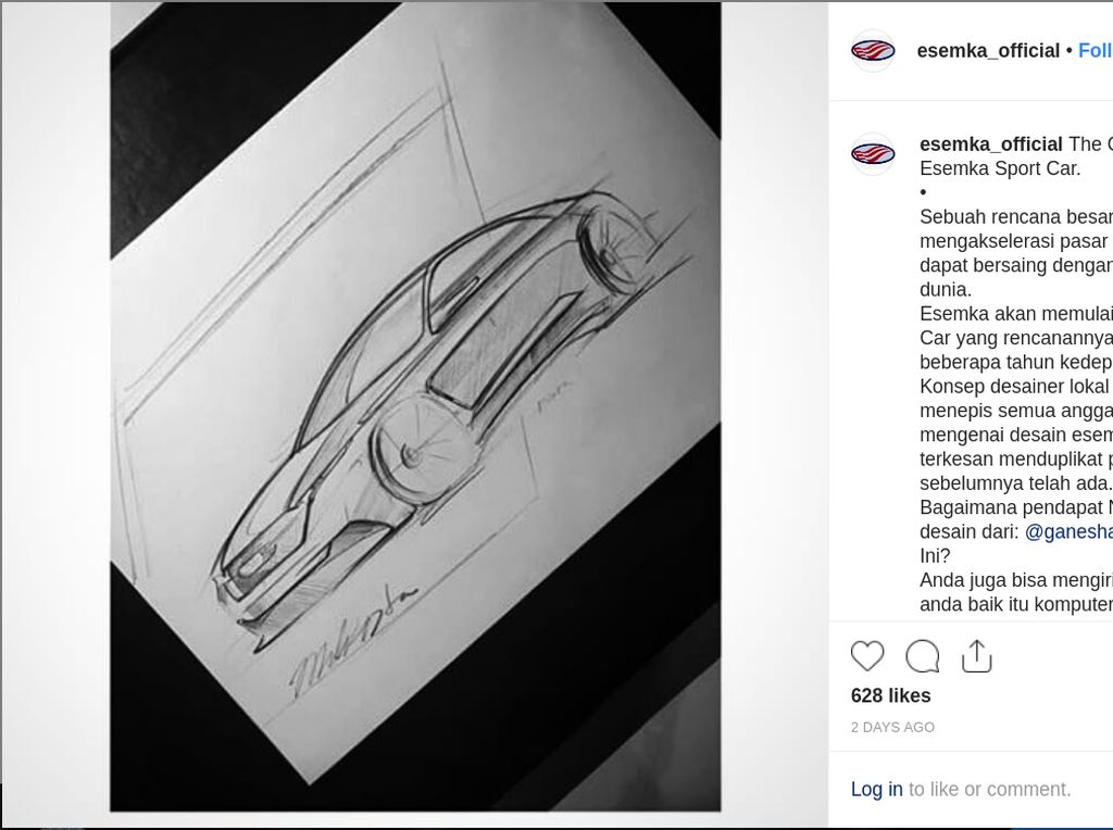 Sketsa Mobil Sport hingga Sedan Esemka, Cocok Jadi Mobil Listrik? Sketsa Mobil Sport hingga Sedan Esemka, Cocok Jadi Mobil Listrik?