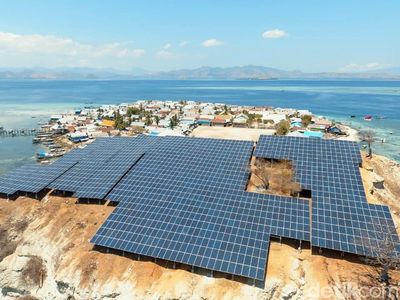 Penampakan PLTS yang Diresmikan Rini di Pulau Messa