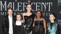 Foto: Gaya Kompak Jolie dan Anak-anaknya di Premier Maleficent 2