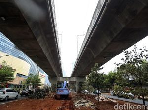 Pedestrian di Kolong JLNT Casablanca Mulai Ditata Pedestrian di Kolong JLNT Casablanca Mulai Ditata