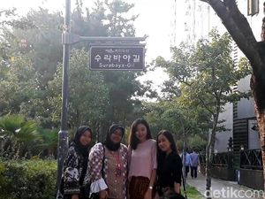 Foto: Saat Surabaya Diabadikan Jadi Nama Jalan di Korea Foto: Saat Surabaya Diabadikan Jadi Nama Jalan di Korea