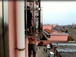 Dramatis! Penyelamatan Balita yang Tersangkut di Jendela Lantai 4