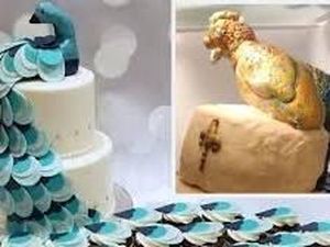 Pesan Cake Bertema Merak, Pengantin Ini Malah Dapat Cake dengan Burung Menyeramkan