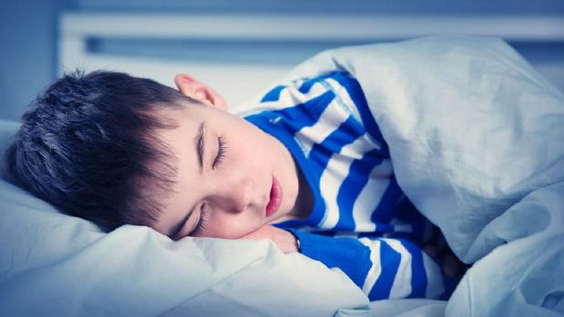 Ilustrasi anak tidur