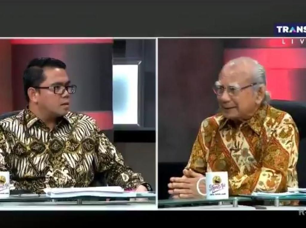 Debat Perppu KPK, Arteria Dahlan Tunjuk-tunjuk dan Sebut Emil Salim Sesat