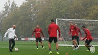 Sehari setelah pengangkatan, Pioli langsung memimpin sesi latihan tim, Kamis (10/9/2019) pagi waktu setempat. (Instagram @acmilan)