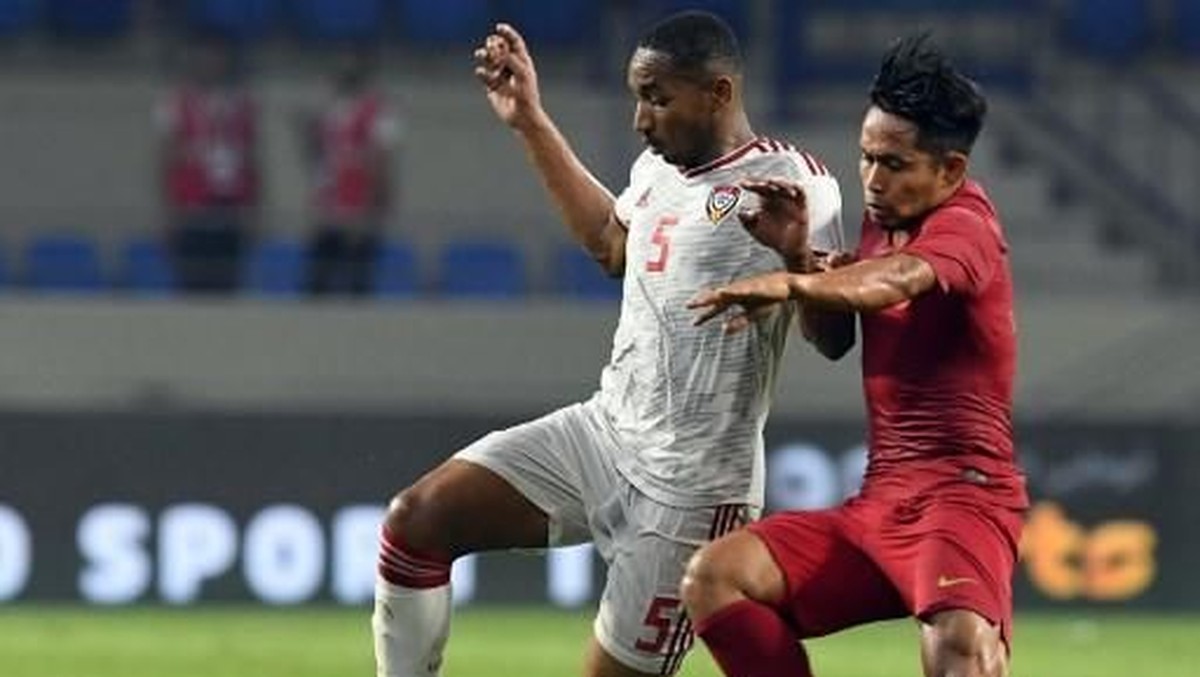 Indonesia takluk 0-5 dari UEA. (Foto: KARIM SAHIB / AFP)
