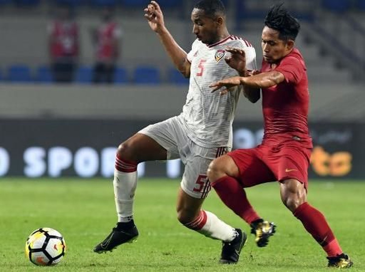 Link live streaming Indonesia vs UEA bisa dilihat di sini. (Foto: KARIM SAHIB / AFP)