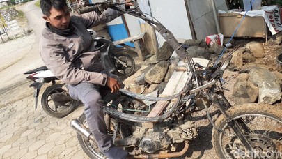 Motor Keuyeup, Chopper Khas Pelosok Bandung Pengangkut Hasil Kebun Motor Keuyeup, Chopper Khas Pelosok Bandung Pengangkut Hasil Kebun