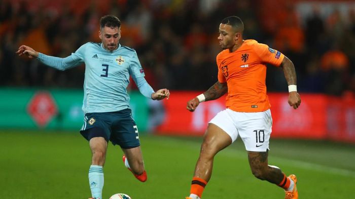 Belanda taklukkan Irlandia Utara. (Foto: Dean Mouhtaropoulos/Getty Images) Belanda taklukkan Irlandia Utara. (Foto: Dean Mouhtaropoulos/Getty Images)