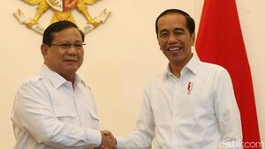Ekspresi Jokowi Saat Bertemu Prabowo di Istana Merdeka
