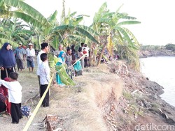 Buaya Bengawan Solo Tak Lagi Tampak Lantaran Ramai Orang di Lokasi