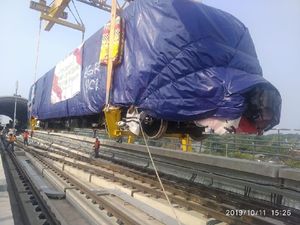 Kereta LRT Tiba di Cibubur, Menhub: Bakal Diuji Coba 1 Bulan