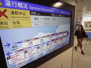 Topan Super Berlalu, Transportasi di Jepang Normal Lagi Topan Super Berlalu, Transportasi di Jepang Normal Lagi