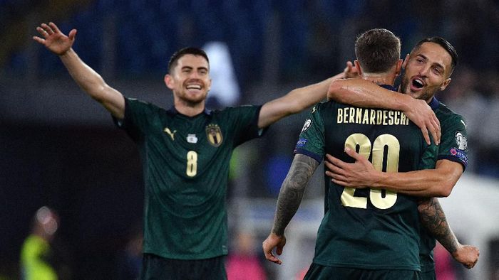 Timnas Italia merebut tiket ke Piala Eropa 2020. (Foto: Marco Rosi/Getty Images)