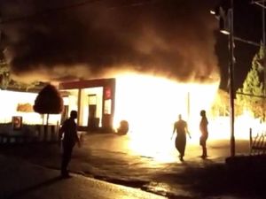 SPBU di Bukittinggi, Sumbar Hangus Terbakar