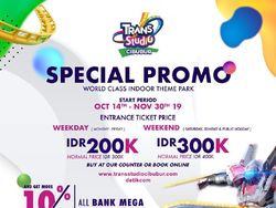 Yeay! Masuk Trans Studio Cibubur Diskon Rp 100 Ribu