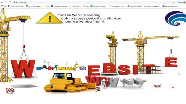 Situs Kominfo 'Down' Usai Palapa Ring Tol Langit Diresmikan