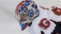 Dia mengantar timnya menang melalui adu penalti atas Swindon Wildcats setelah bermain sama kuat 2-2 di waktu normal.