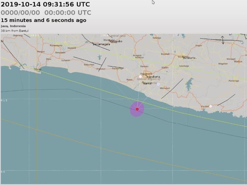 Gempa yang Guncang Cilacap Terasa Hingga Bantul Gempa yang Guncang Cilacap Terasa Hingga Bantul