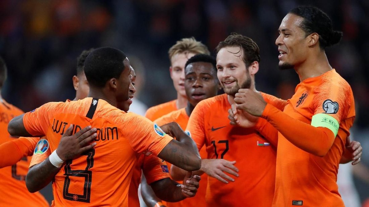 Timnas Belanda menang 2-1 di kandang Belarusia (REUTERS/Vasily Fedosenko)