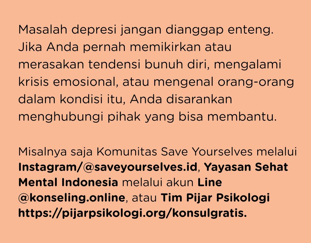 Angka Percobaan Bunuh Diri Lebih Besar pada Pria Ketimbang Wanita Angka Percobaan Bunuh Diri Lebih Besar pada Pria Ketimbang Wanita