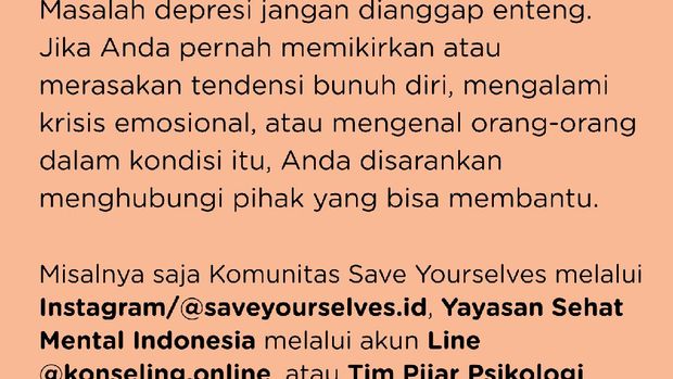 Disclaimer kesehatan mental