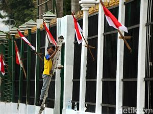 Jelang Pelantikan Presiden, Gedung DPR Bersolek Jelang Pelantikan Presiden, Gedung DPR Bersolek