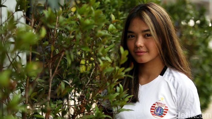 Anggita Oktaviani, pemain putri Persija Jakarta (Agung Pambudhy/detikSport) Anggita Oktaviani, pemain putri Persija Jakarta (Agung Pambudhy/detikSport)