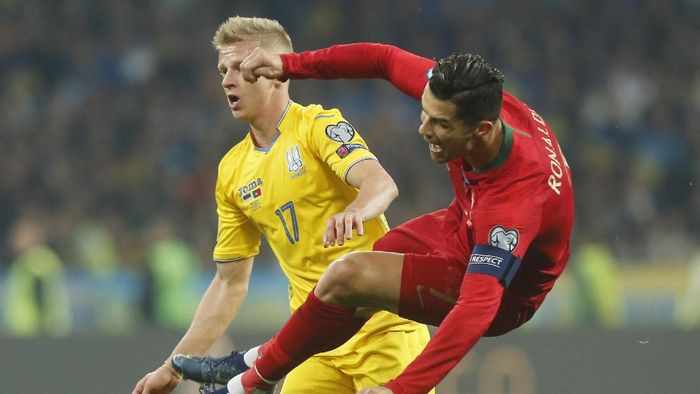 Portugal tumbang 1-2 di kandang Ukraina (AP Photo/Efrem Lukatsky)