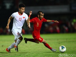 Pertandingan lanjutan Kualifikasi Piala Dunia 2022 antara Indonesia melawan Vietnam berlangsung di Stadion Kapten I Wayan Dipta, Gianyar, Selasa (15/10/2019).
