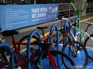 Hore! Stasiun MRT Punya Tempat Parkir untuk Sepeda
